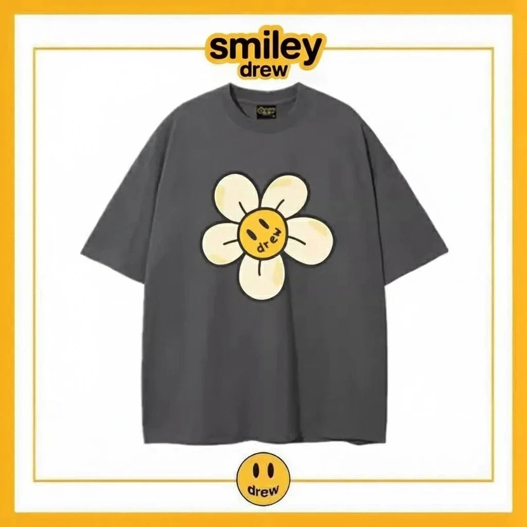Smiley drew sunflower T-shirt