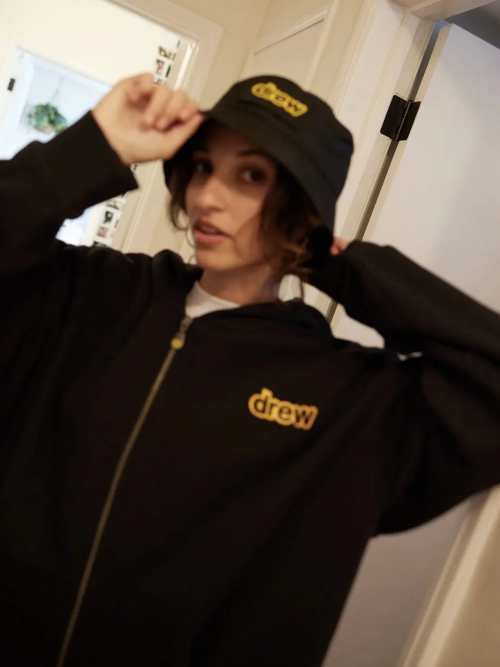 Smileydrew Black Embroidered jacket (Unisex)