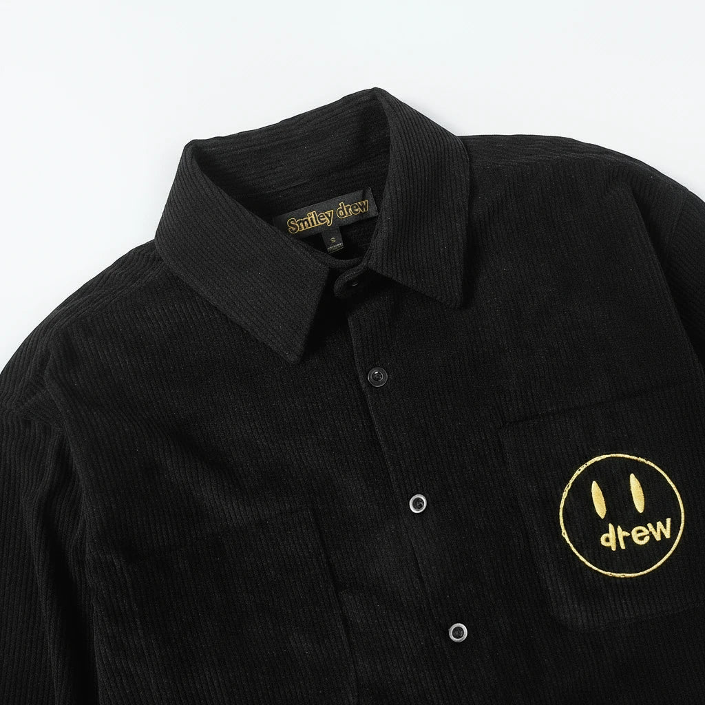 Smiley Drew Embroidered Logo Jacket