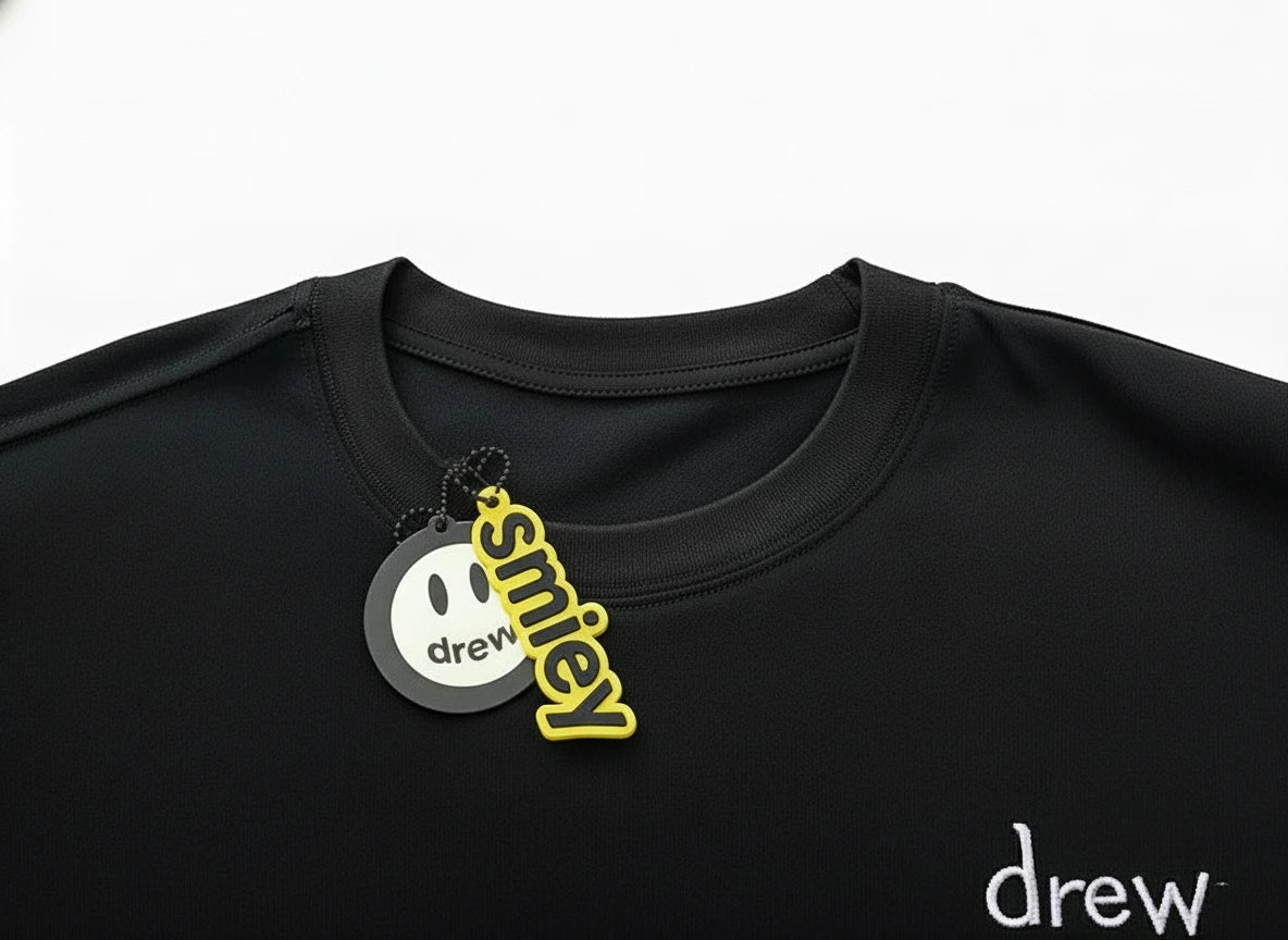 Embroidered Smiley Drew T shirt