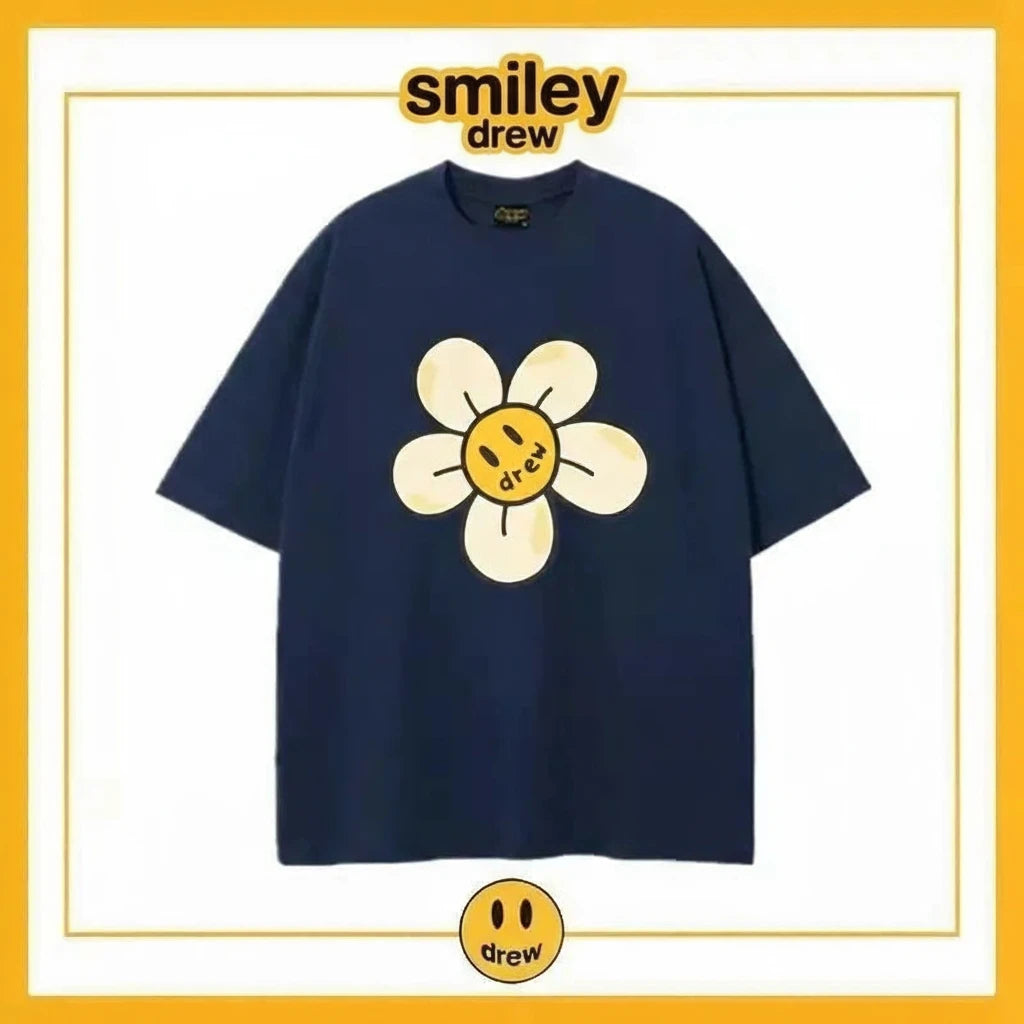 Smiley drew sunflower T-shirt