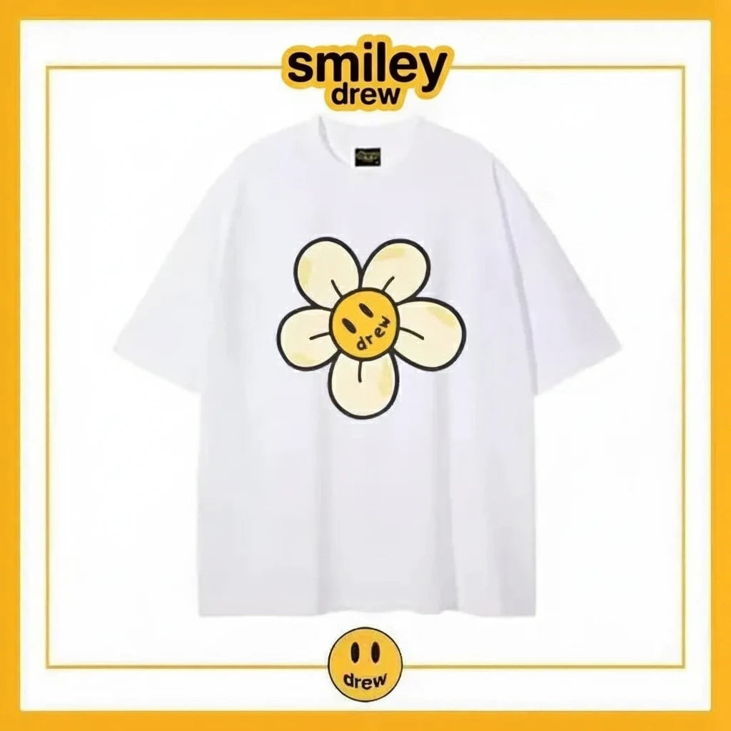 Smiley drew sunflower T-shirt