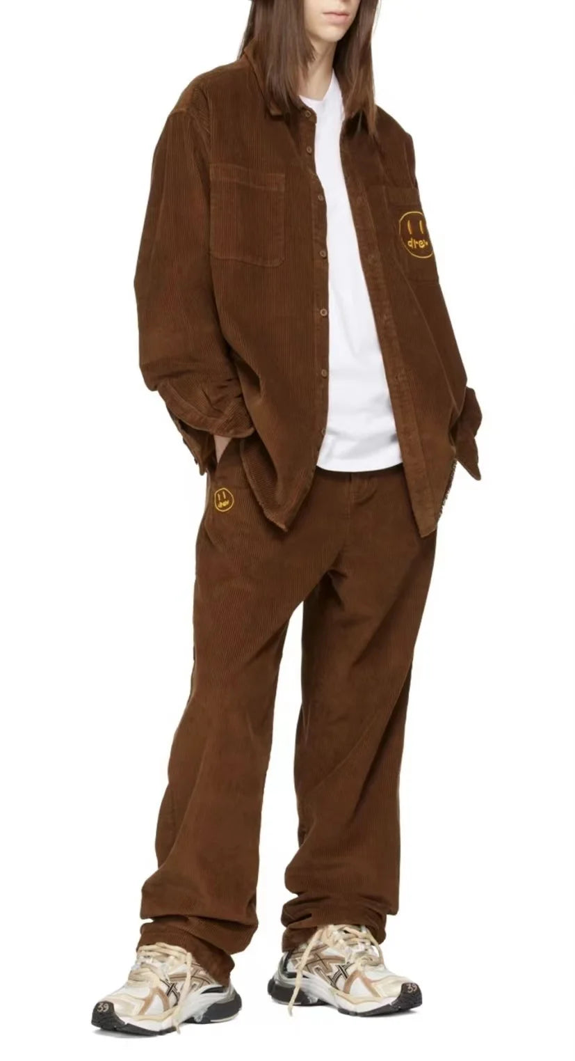 Smiley Drew Embroidered Logo Jacket