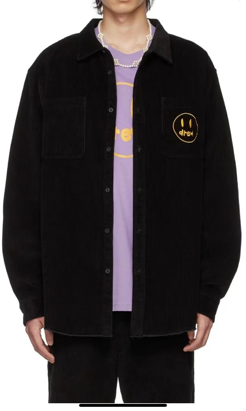 Smiley Drew Embroidered Logo Jacket