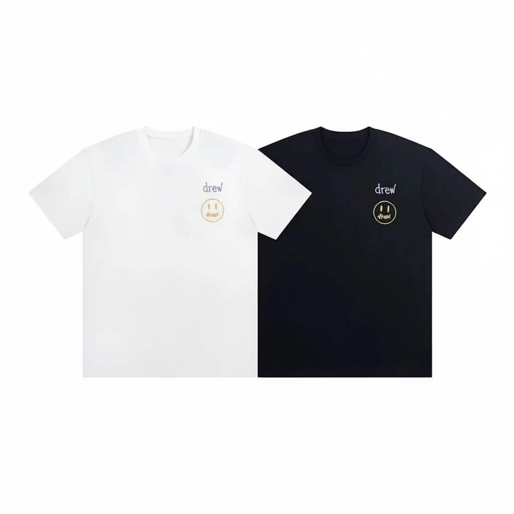Embroidered Smiley Drew T shirt