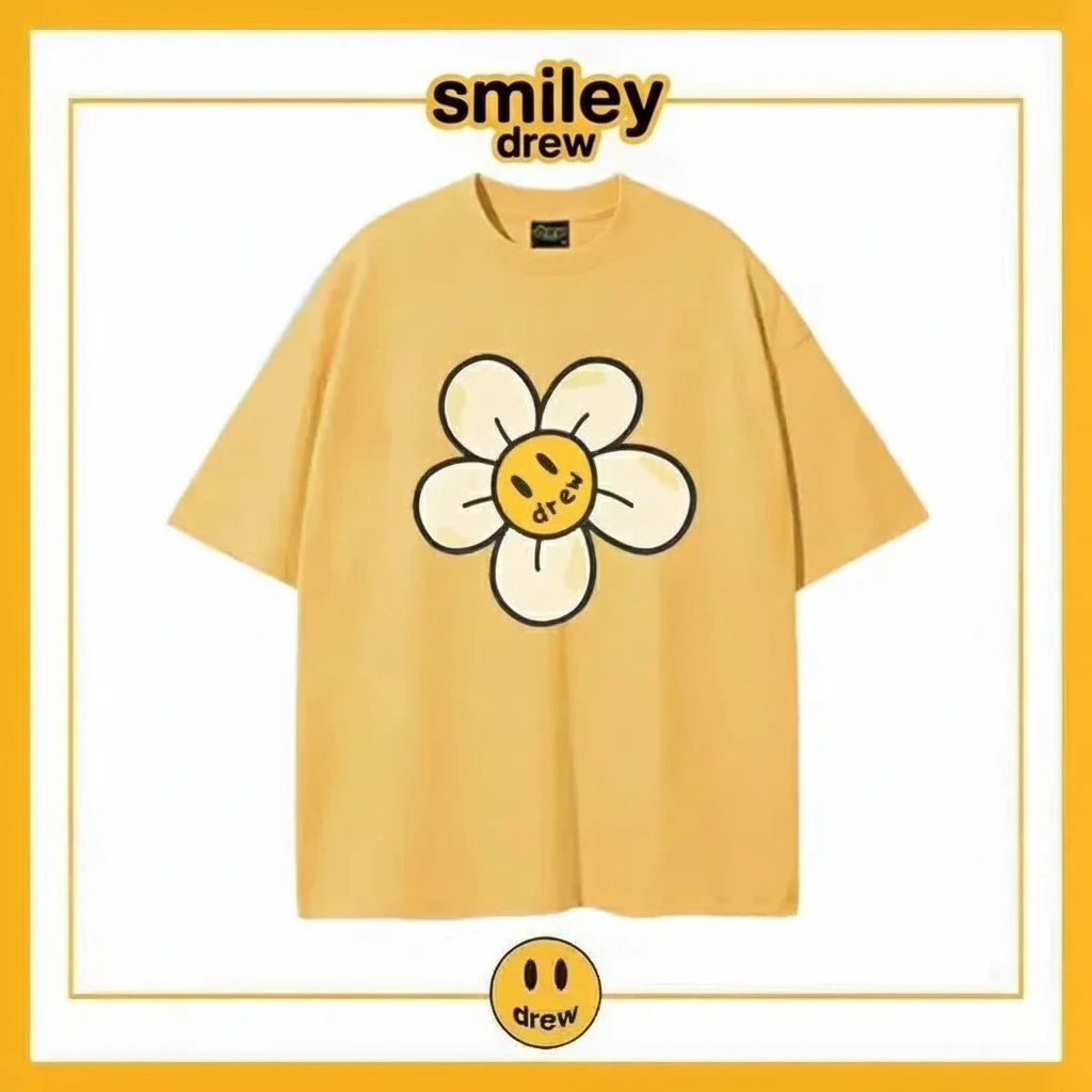 Smiley drew sunflower T-shirt