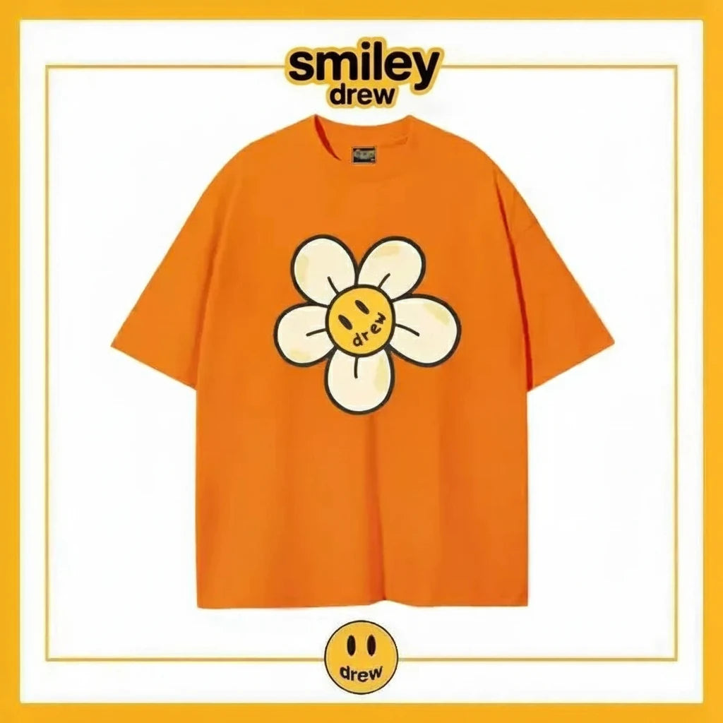 Smiley drew sunflower T-shirt