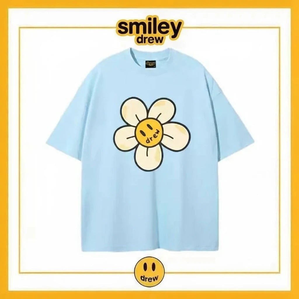 Smiley drew sunflower T-shirt