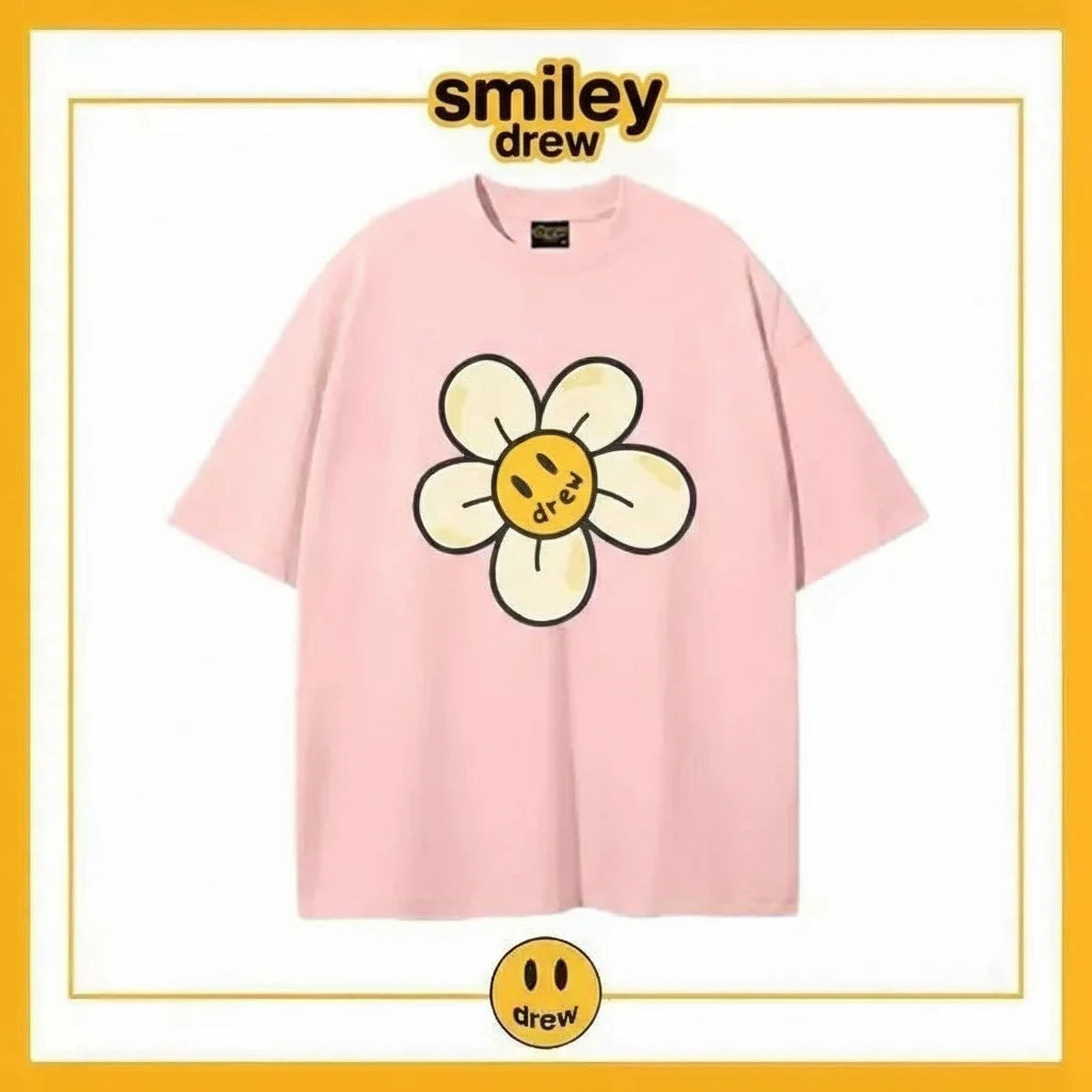 Smiley drew sunflower T-shirt