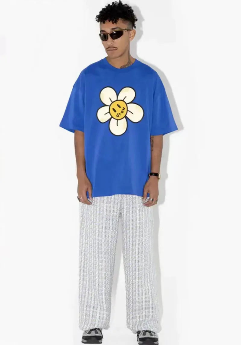 Smiley drew sunflower T-shirt