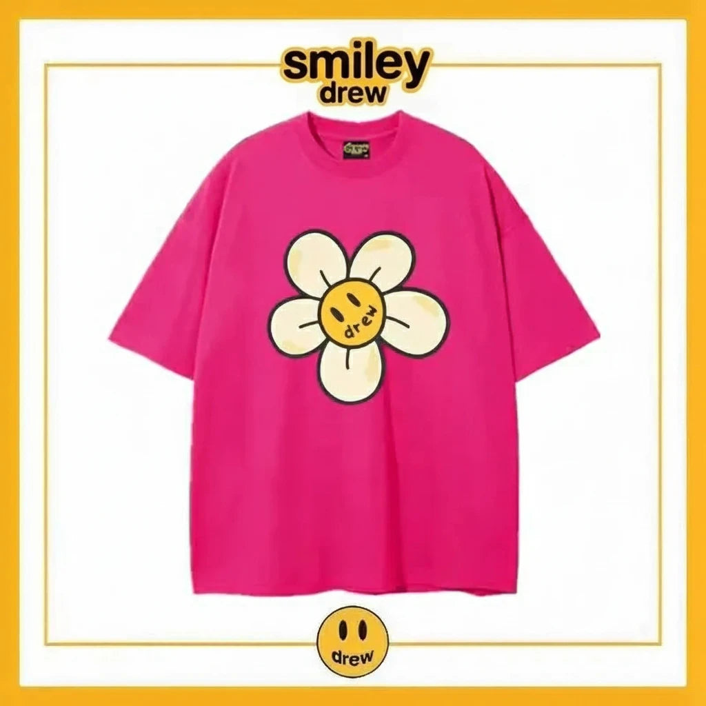 Smiley drew sunflower T-shirt