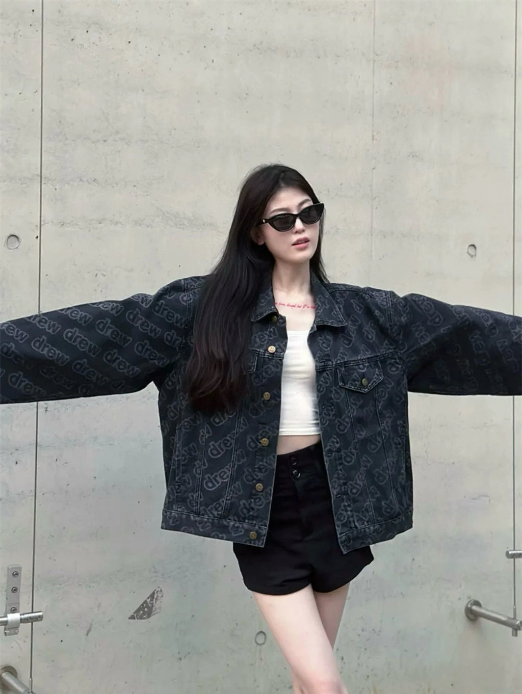 Smileydrew print Jacket