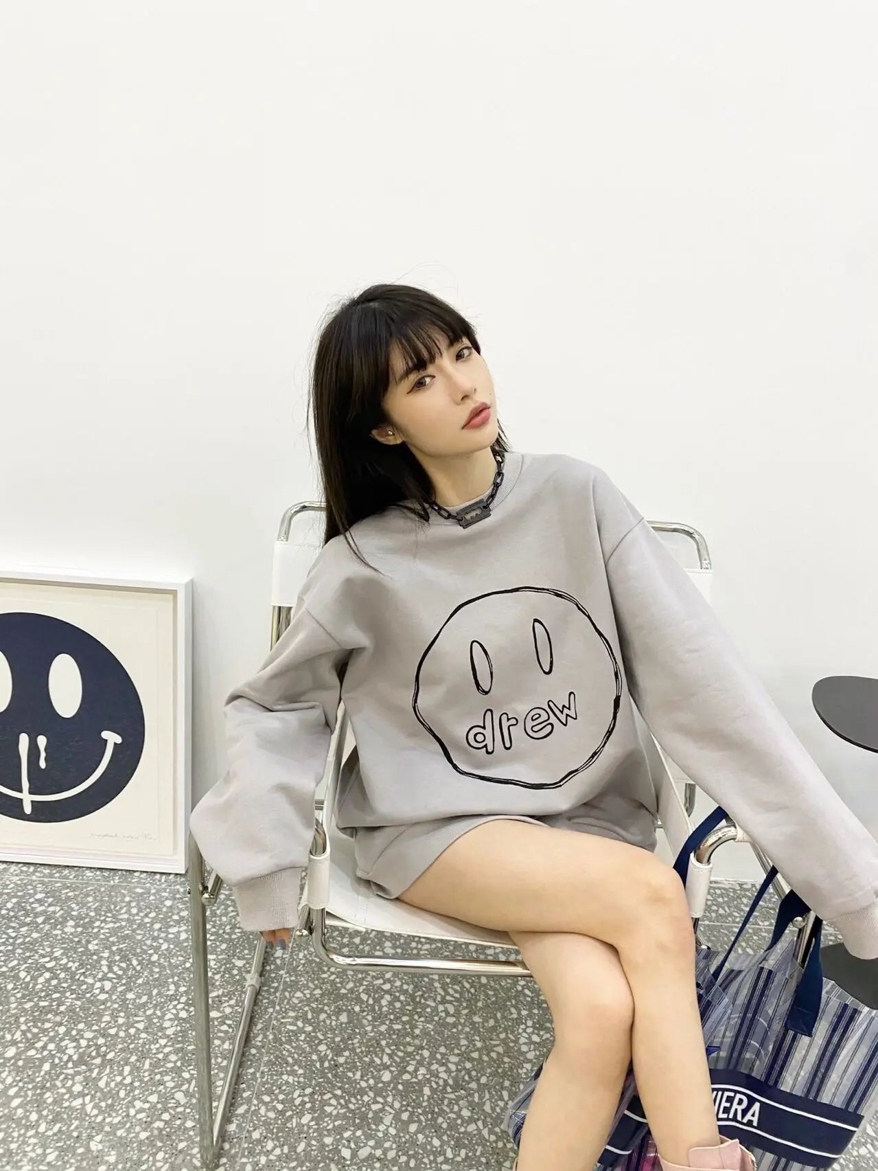Smileydrew Embroidered Long-Sleeved