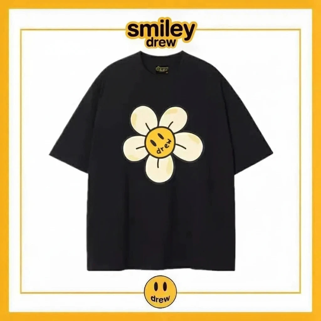 Smiley drew sunflower T-shirt